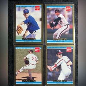 4 - 1992 Donruss Coca Cola Nolan Ryan Baseball Cards